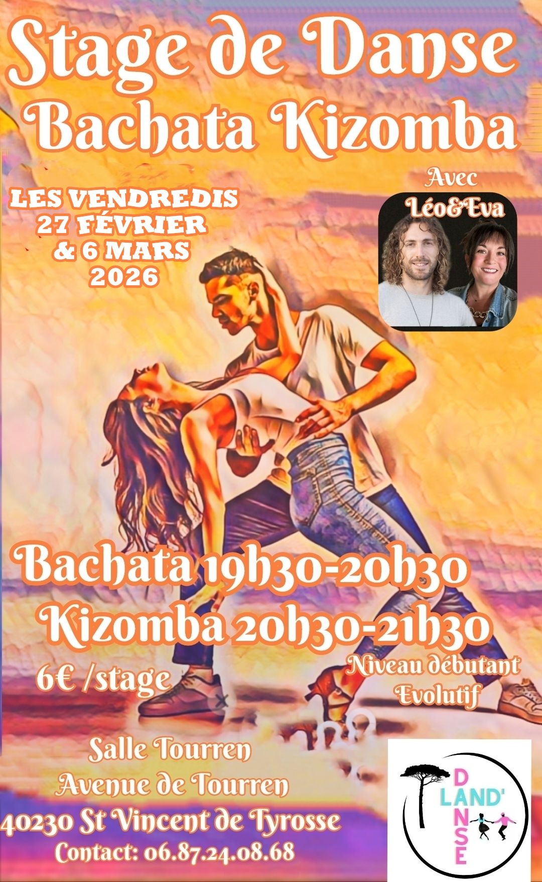 Stage Bachata Kizomba chez Land' Danses