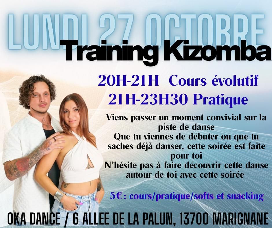 Training Kizomba - OKA DANCE Marignane - Cebo & Emmanuelle