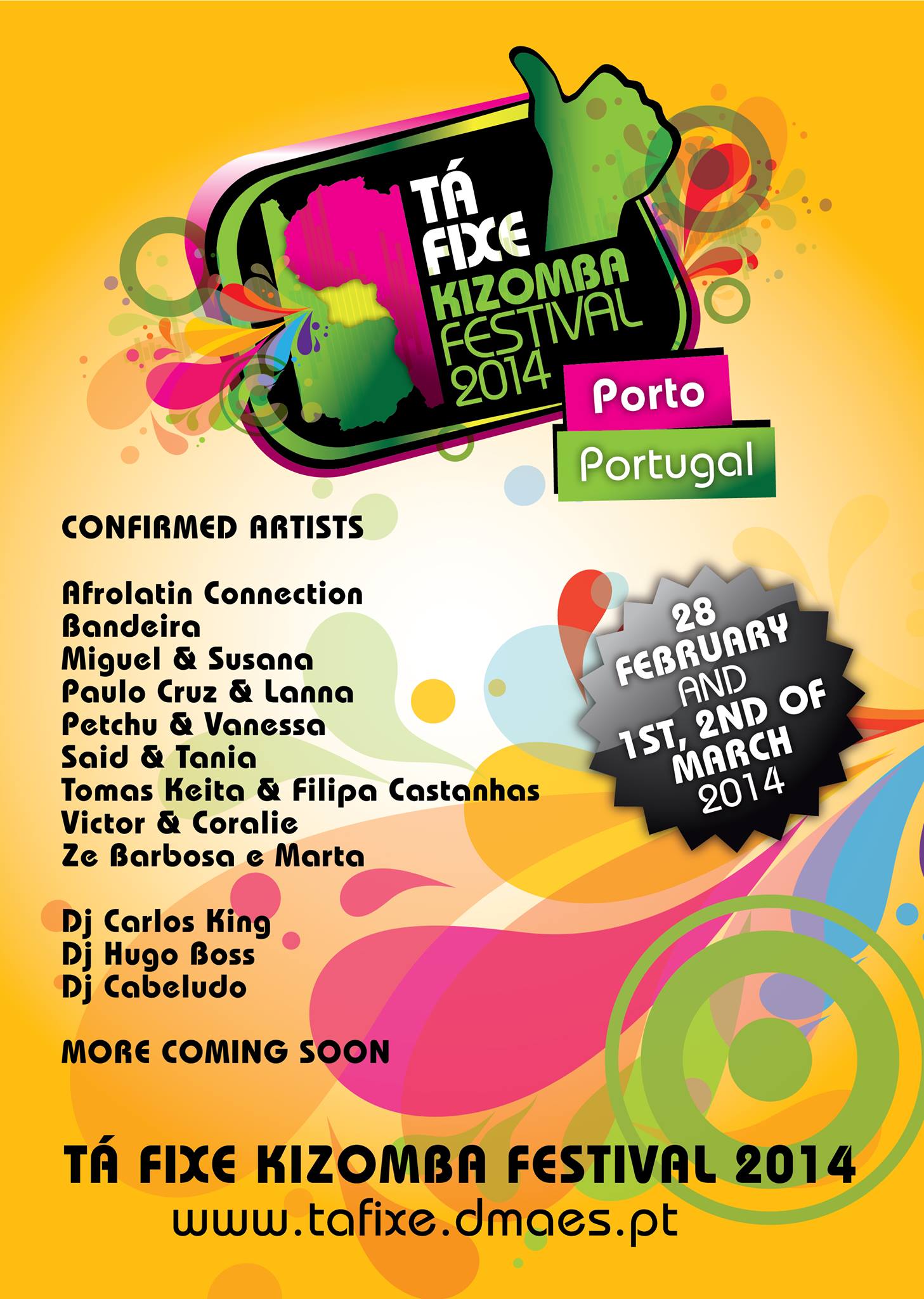 OFFICIAL Tá Fixe Kizomba Festival 2014 - Porto, Portugal (Nova atualização)
