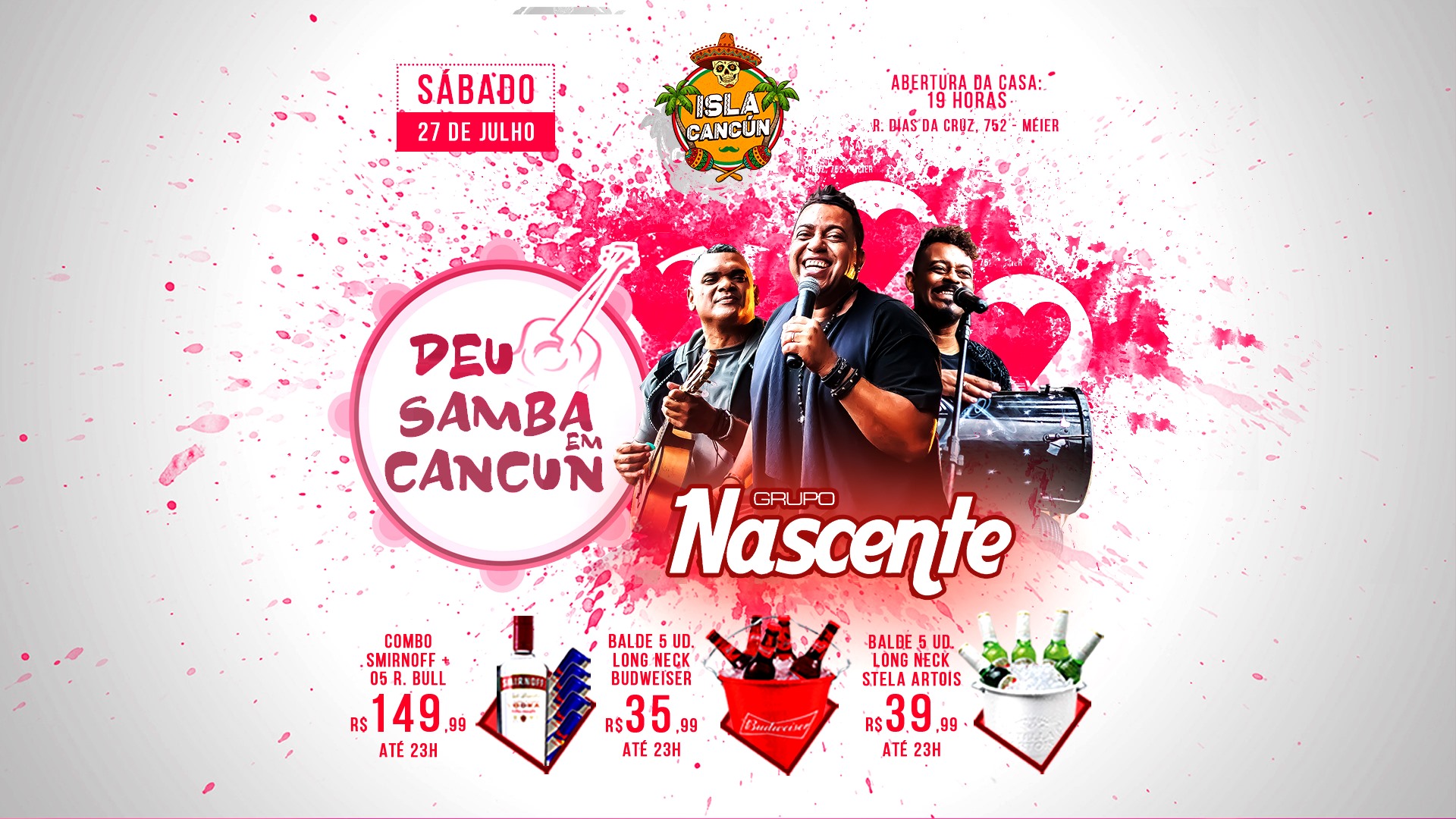 Deu Samba em Cancún - Grupo Nascente @Isla Cancún