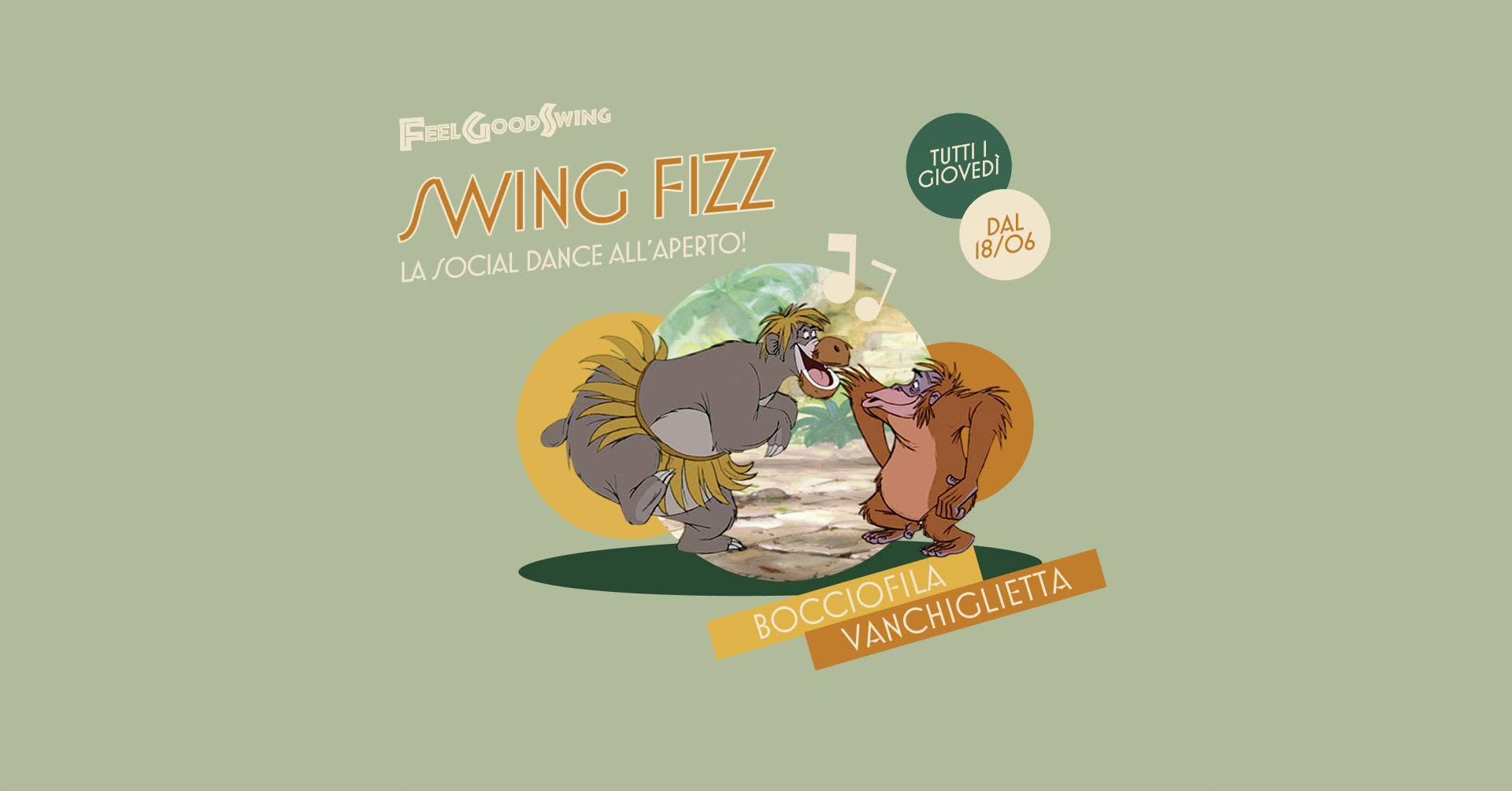 SWING FIZZ LA SOCIAL DANCE ALL’APERTO DEL GIOVEDÌ SERA! CON FEEL GOOD SWING