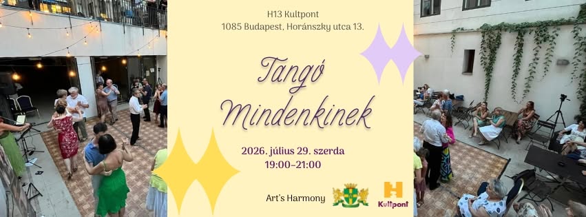 TANGO MINDENKINEK a H13 KULTPONTBAN! 💃🕺