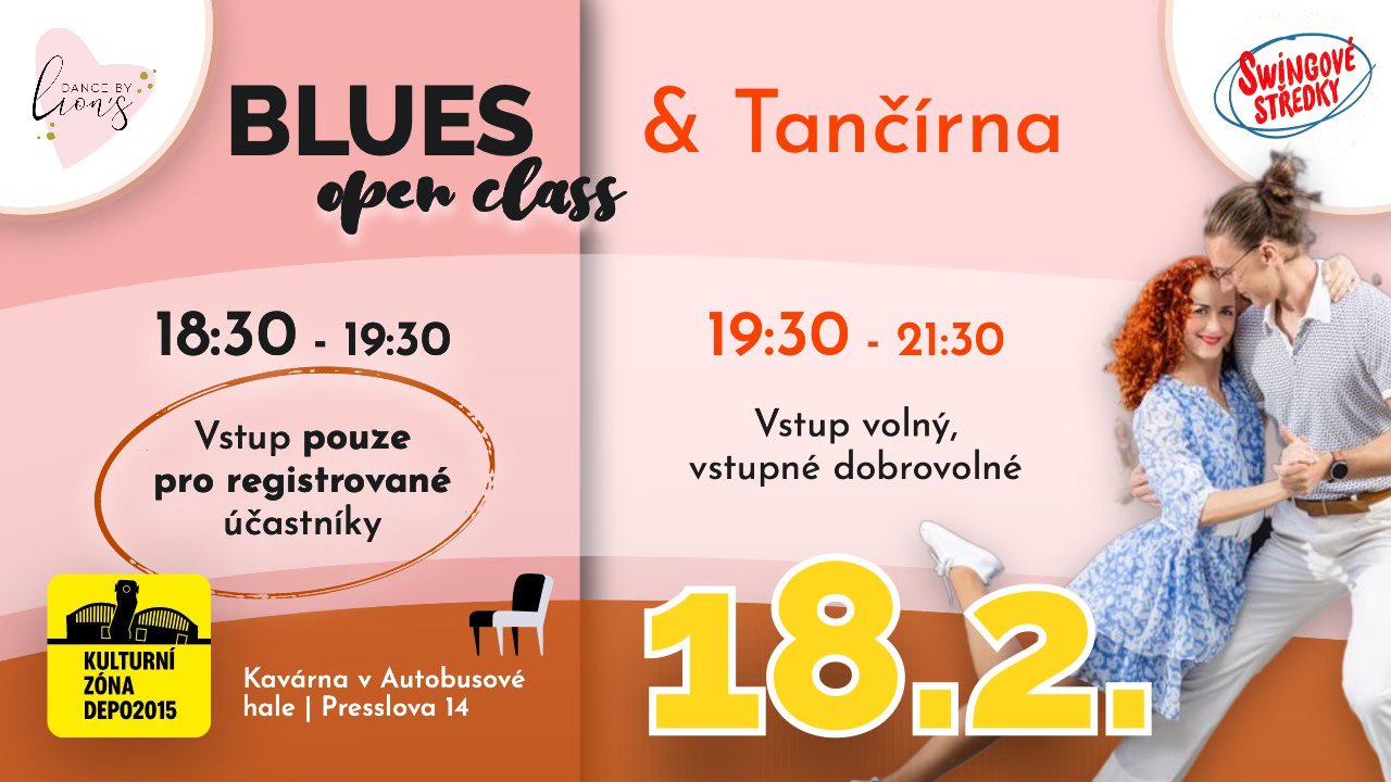 SWINGOVÝ STŘEDEK & Blues Open Class 💙 ÚNOR