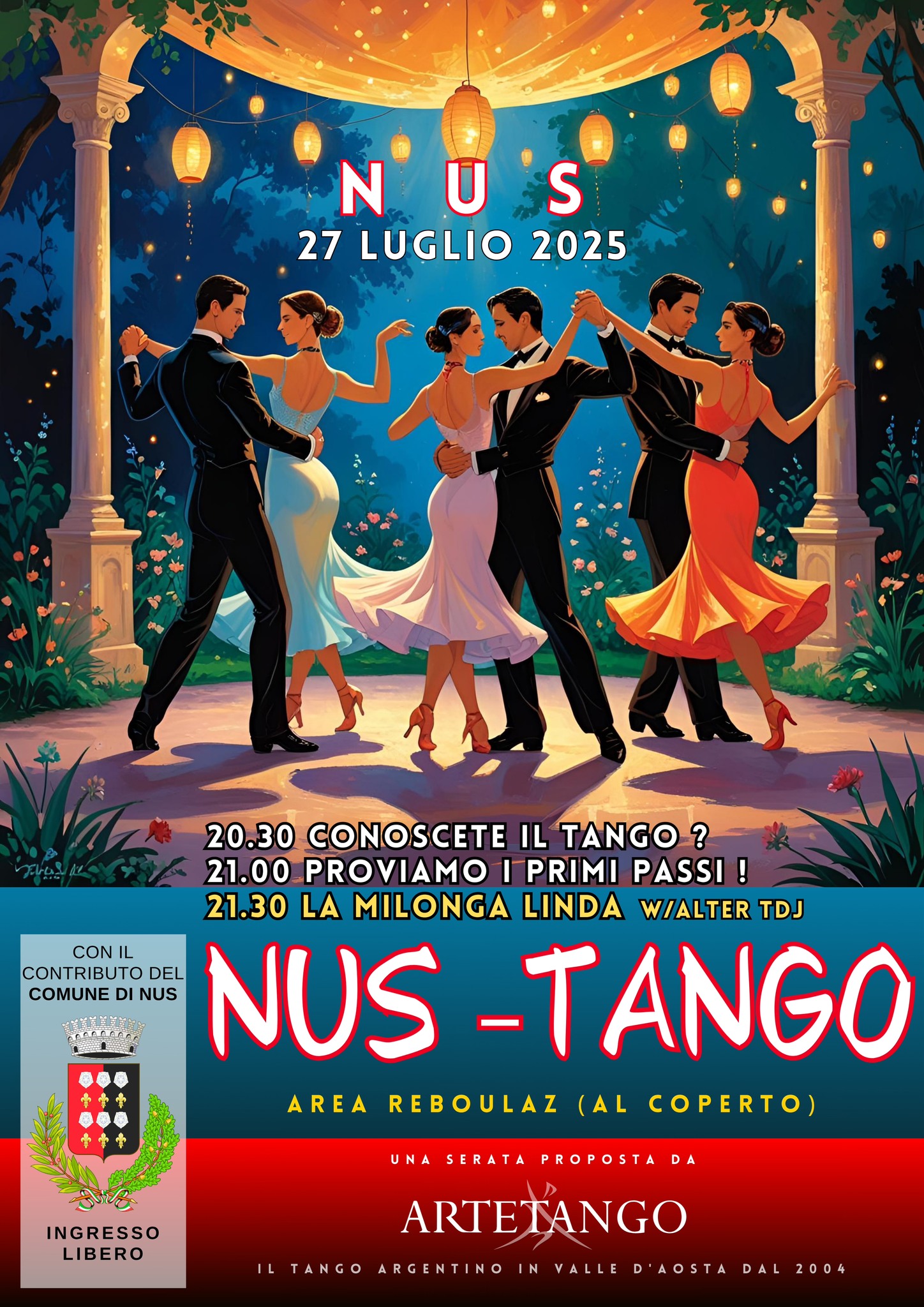 LA MILONGA LINDA e Invito al Tango a Nus (AO)- tdj w Alter