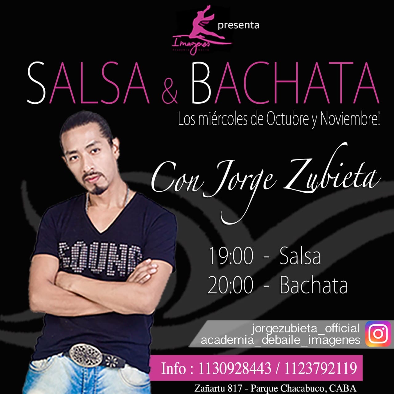Clases de salsa y bachata con Jorge Zubieta