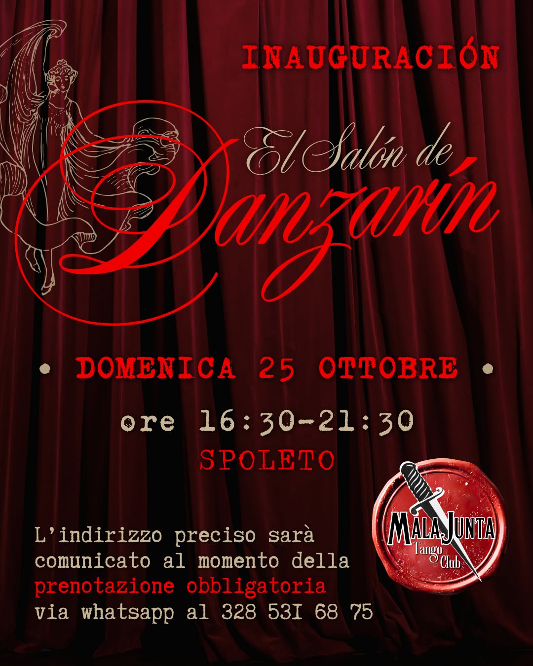 Inauguración El Salón de Danzarín • 25 Ottobre • Spoleto