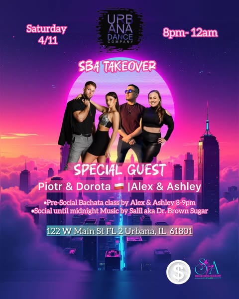 Latin Dance NIGHT!!! SBA TAKEOVER!! Saturday Night Special Guests