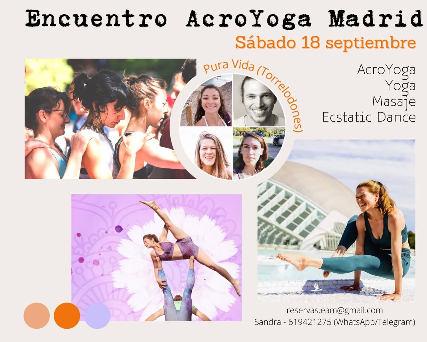 Encuentro AcroYoga Madrid 18 Septiembre