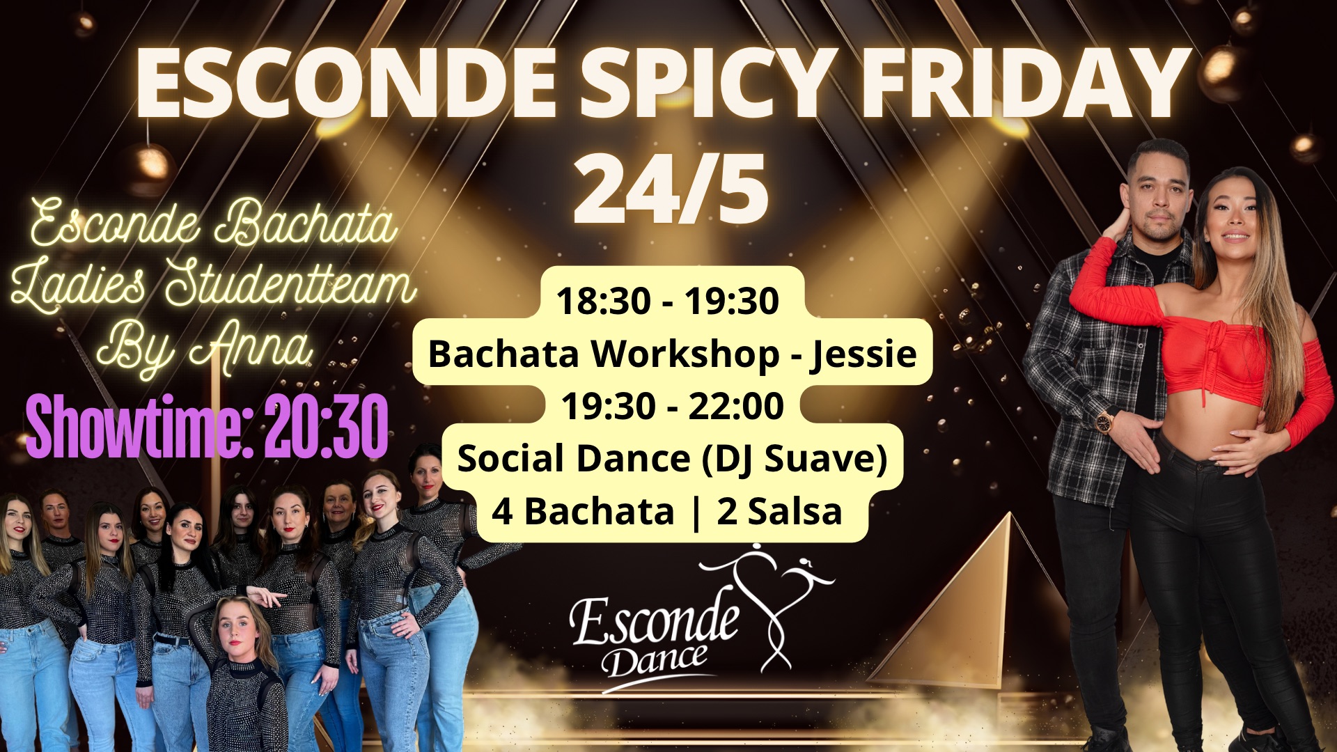 Esconde Spicy Friday’s & Bachata Show🥳🔥
