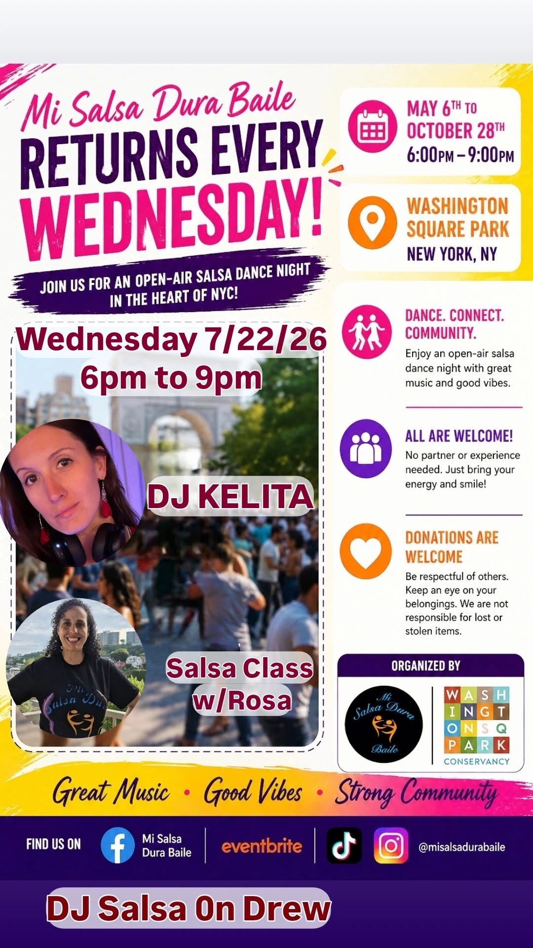 Mi Salsa Dura Baile in the park!