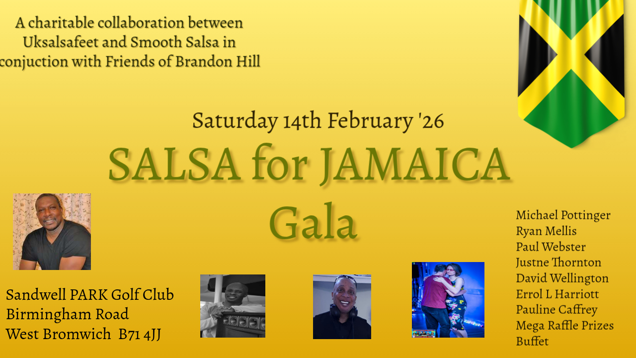 Saturday 14th FEBRUARY SALSA for JAMAICA - Uksalsafeet & Smooth Salsa in conjunction with FOB