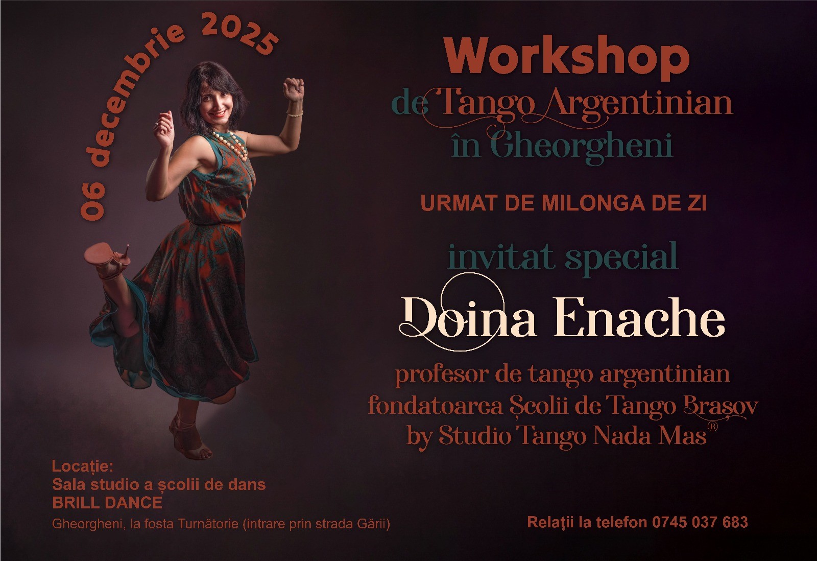 Tango Argentinian cu Doina Enache Workshops & Milonga