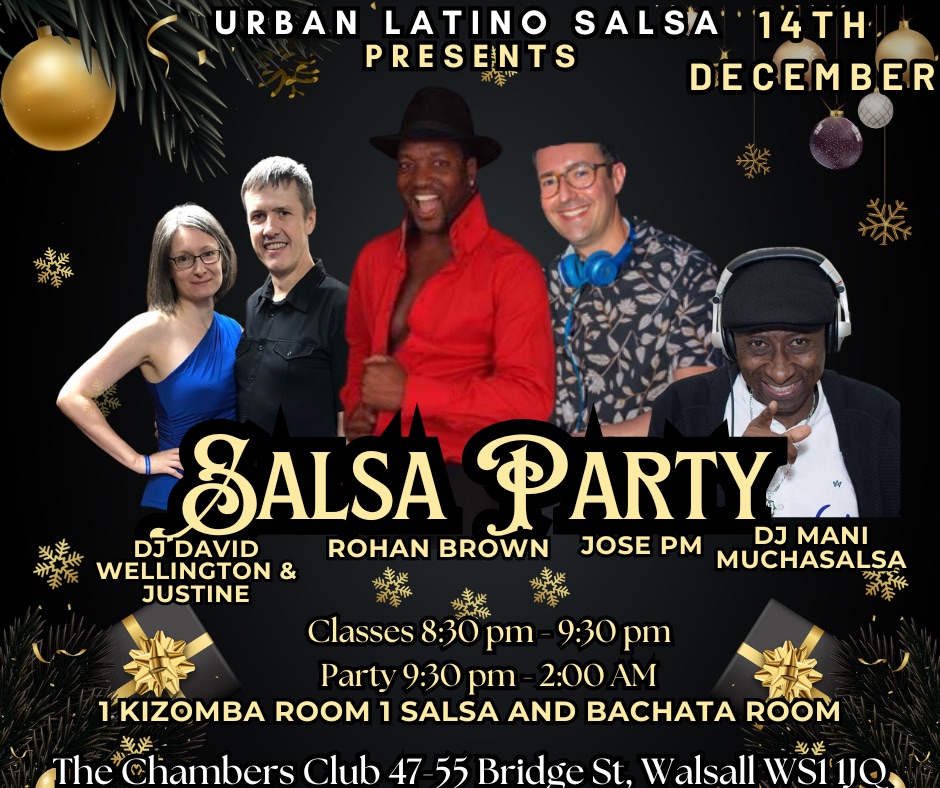 Urban Latino Salsa, Bachata & Kizomba Party - 2 rooms!!