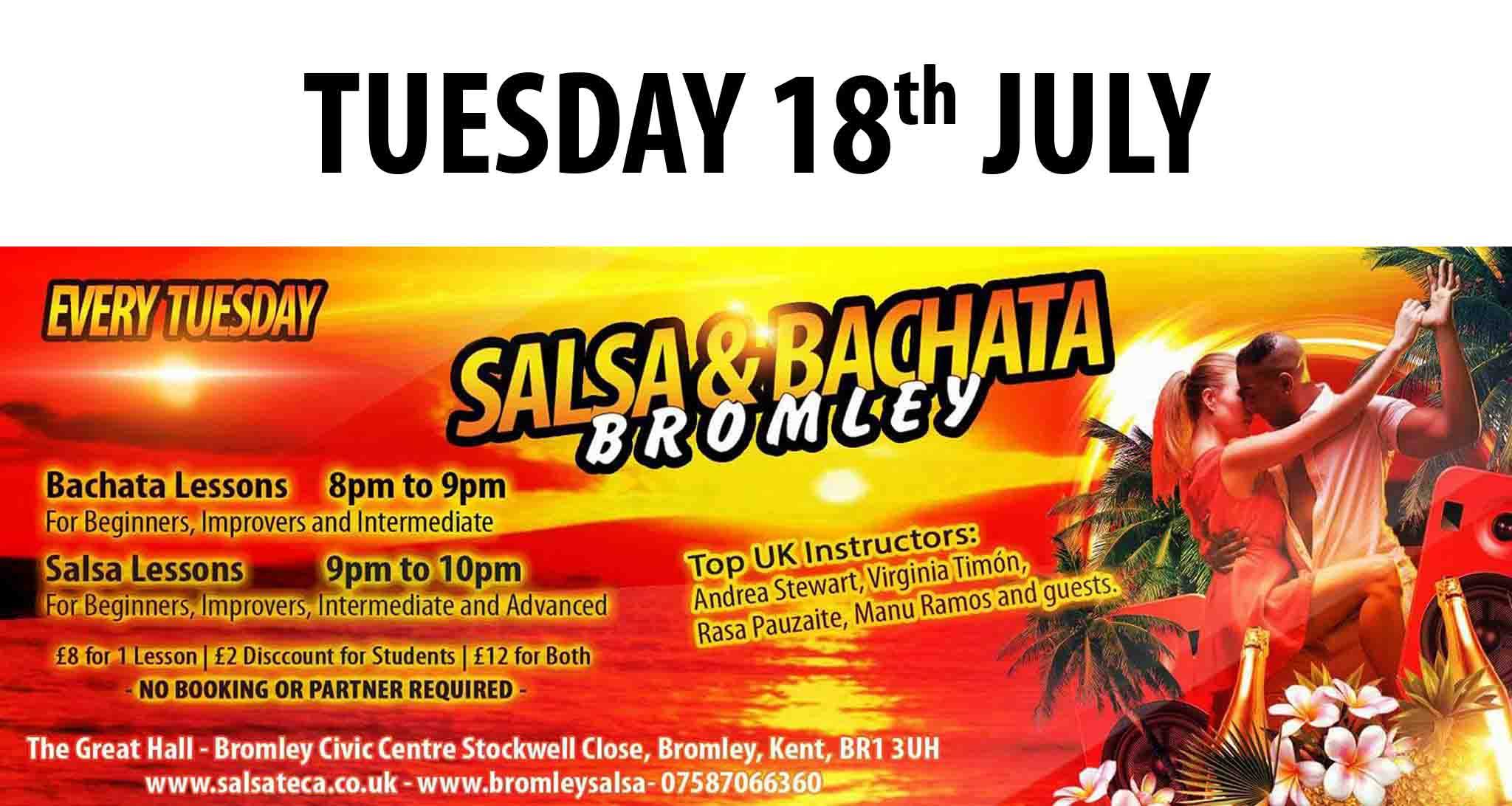 Tuesdays Bromley Salsa & Bachata