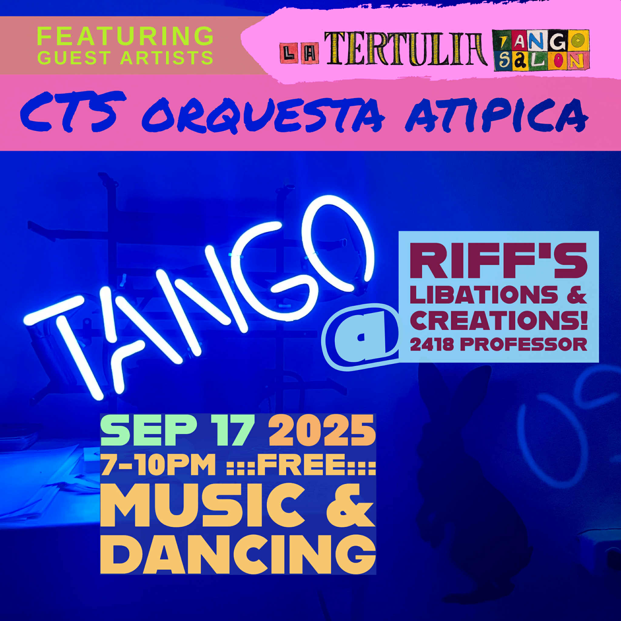 La Tertulia: Tango Salon feat Orquesta Atipica
