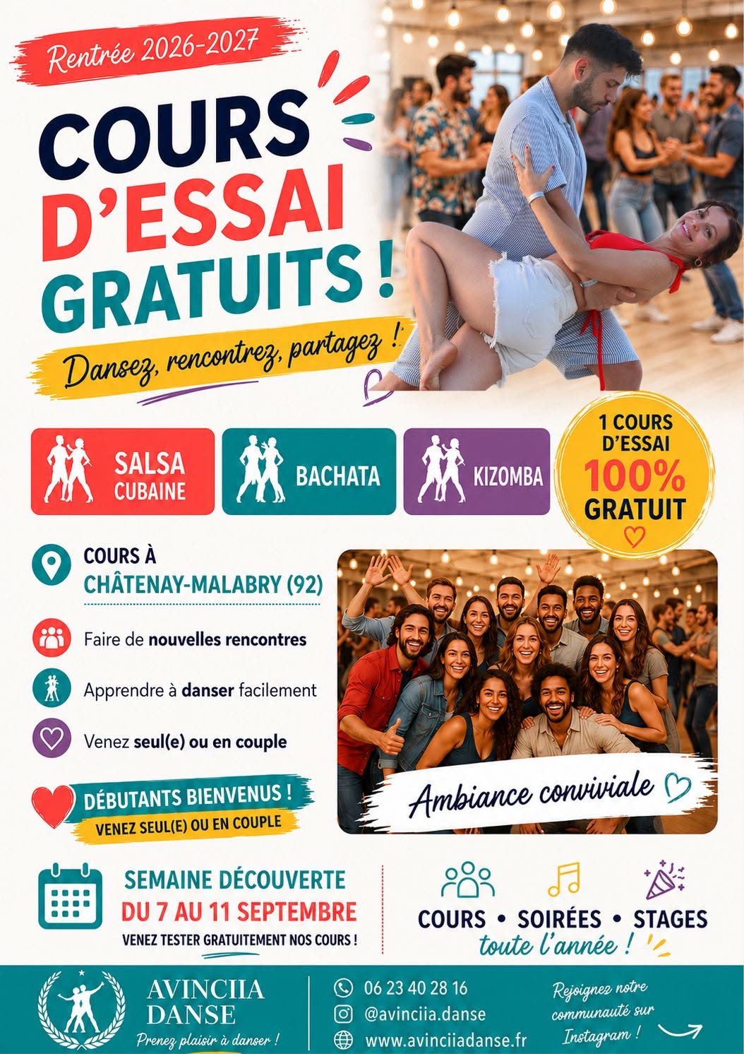 Avinciia Danse - Cours d’essai 💃🕺