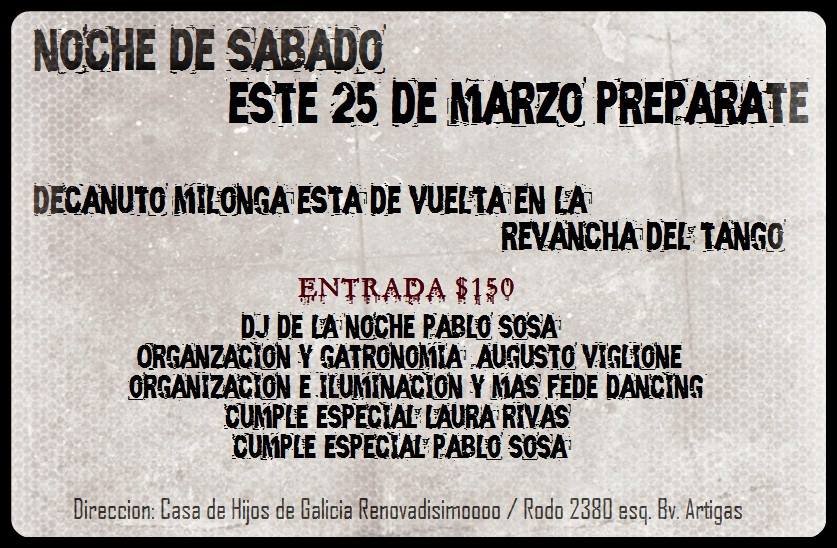 Decanuto Tango Club "La Revancha"