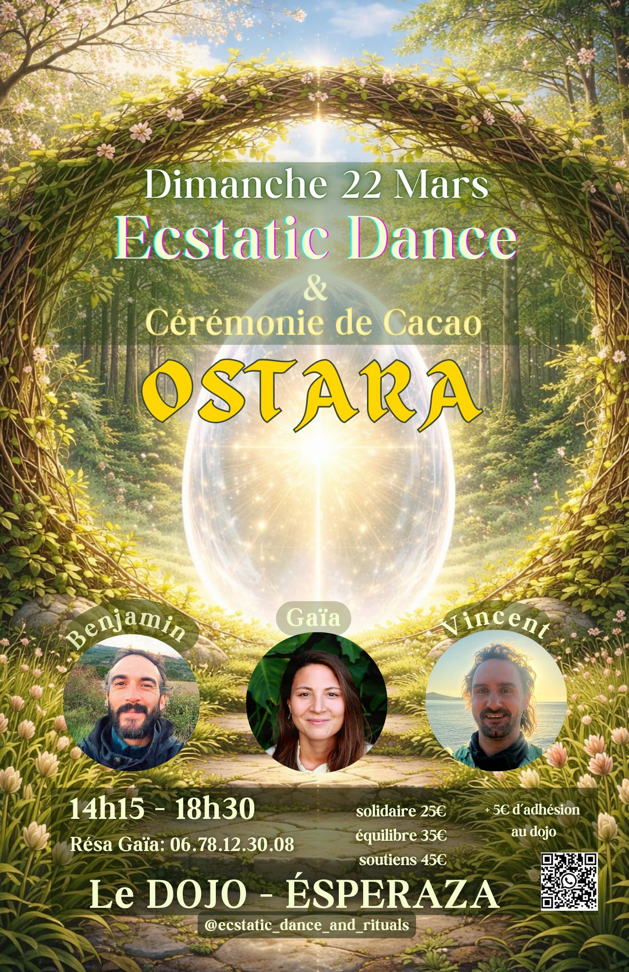 OSTARA Ecstatic dance & Cérémonie du cacao