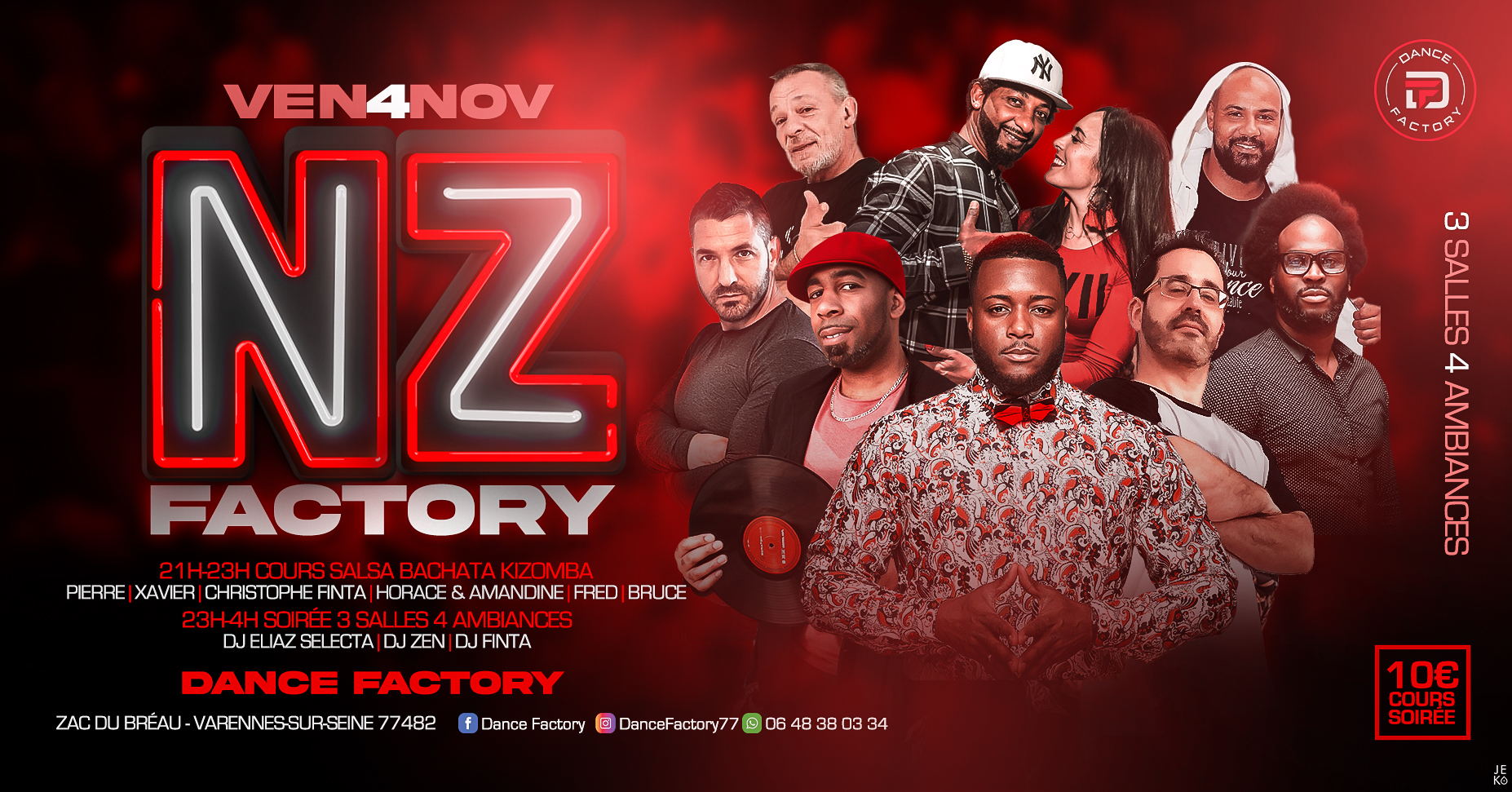 SOIREE NZ FACTORY 3 SALLES 4 AMBIANCES