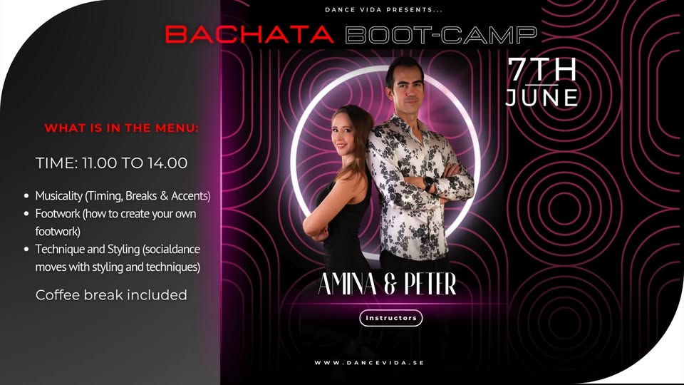 Bachata Bootcamp with Peter & Amina