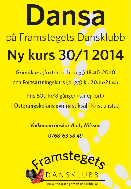 Framstegets Dansklubb - Kusrsstart 30 1-2014