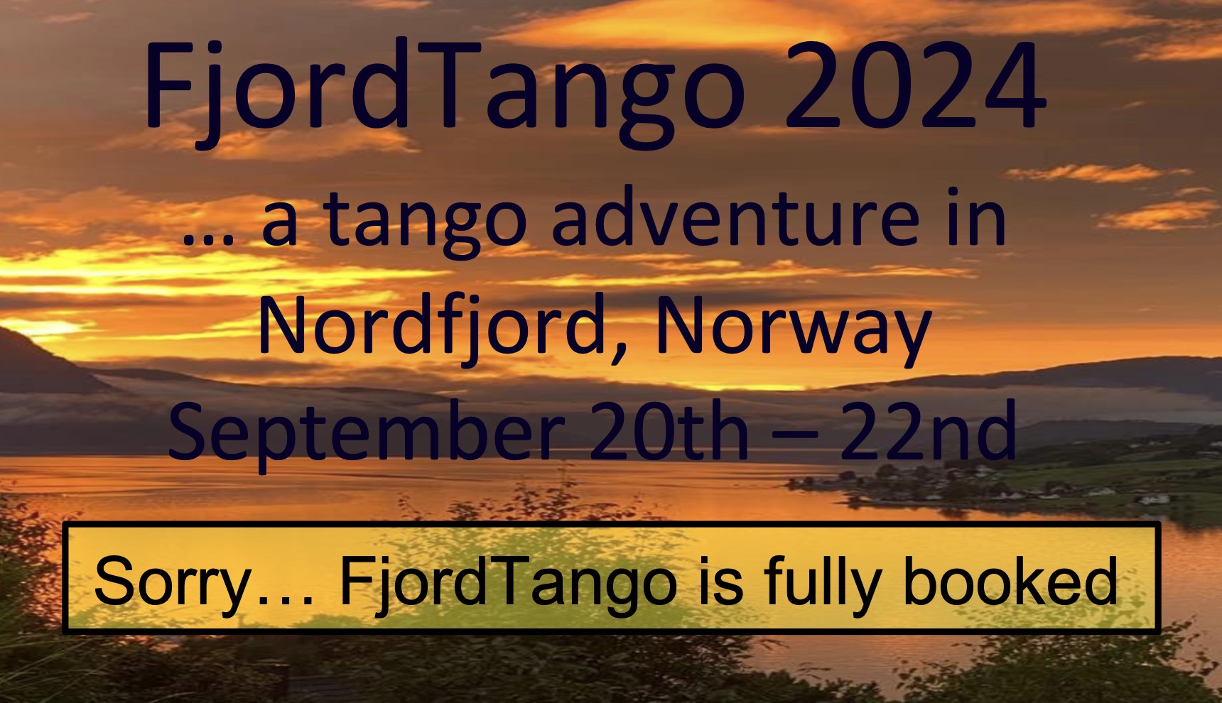 FjordTango 2024 - a tango adventure in Nordfjord, Norway