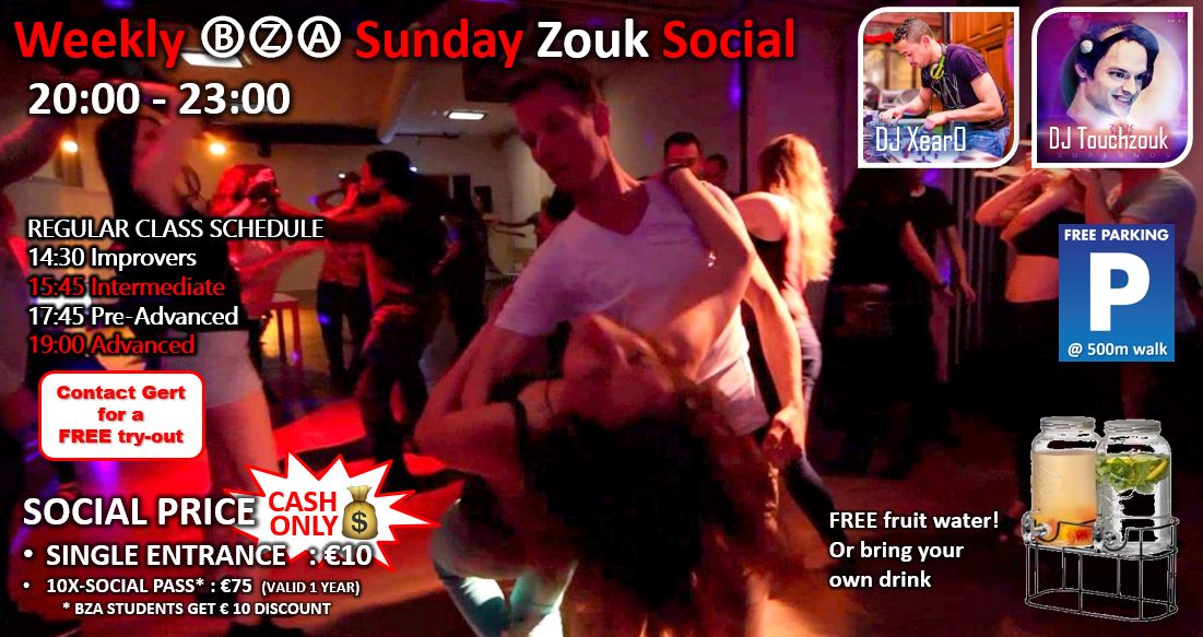 β·ββΆ Sunday Zouk Social - MAY 11- Your Weekly Zouk Vitamins!
