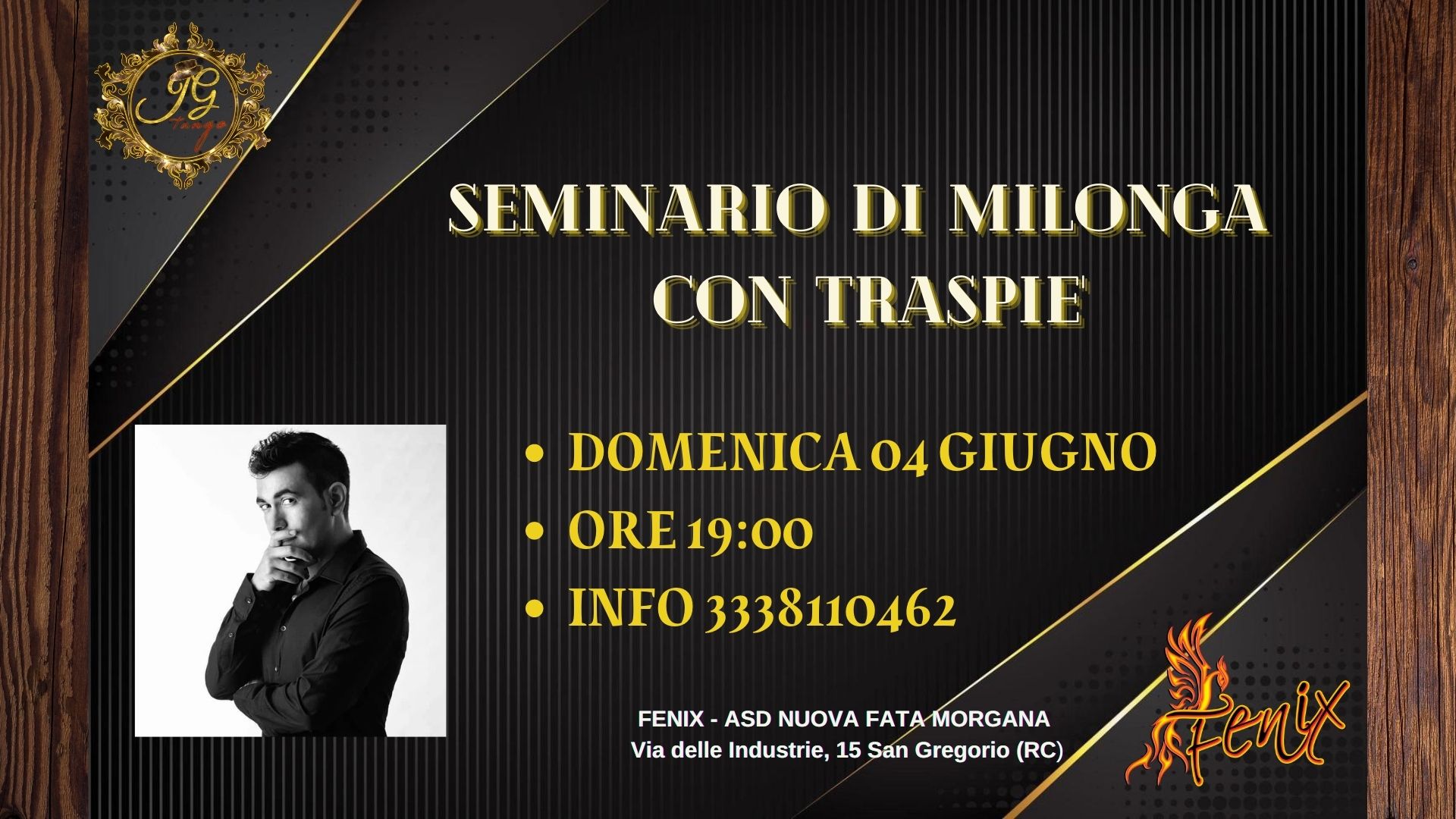 SEMINARIO DI MILONGA CON TRASPIE - 4 GIUGNO