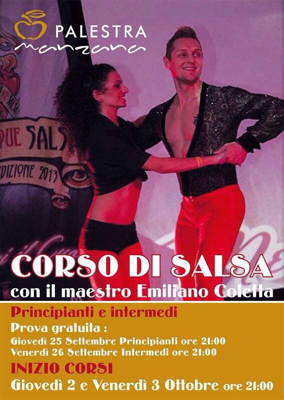 Corso di *SALSA BACHATA* Palestra Manzana Anagni