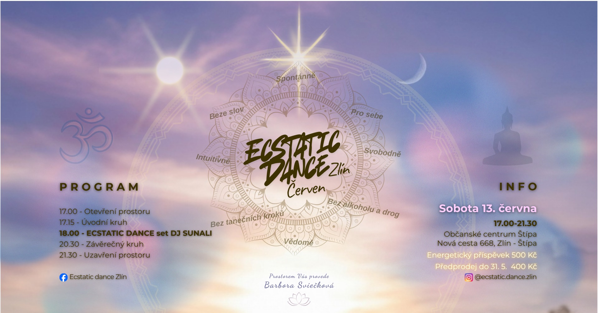 ECSTATIC DANCE ZLÍN DJ SUNALI ČERVEN