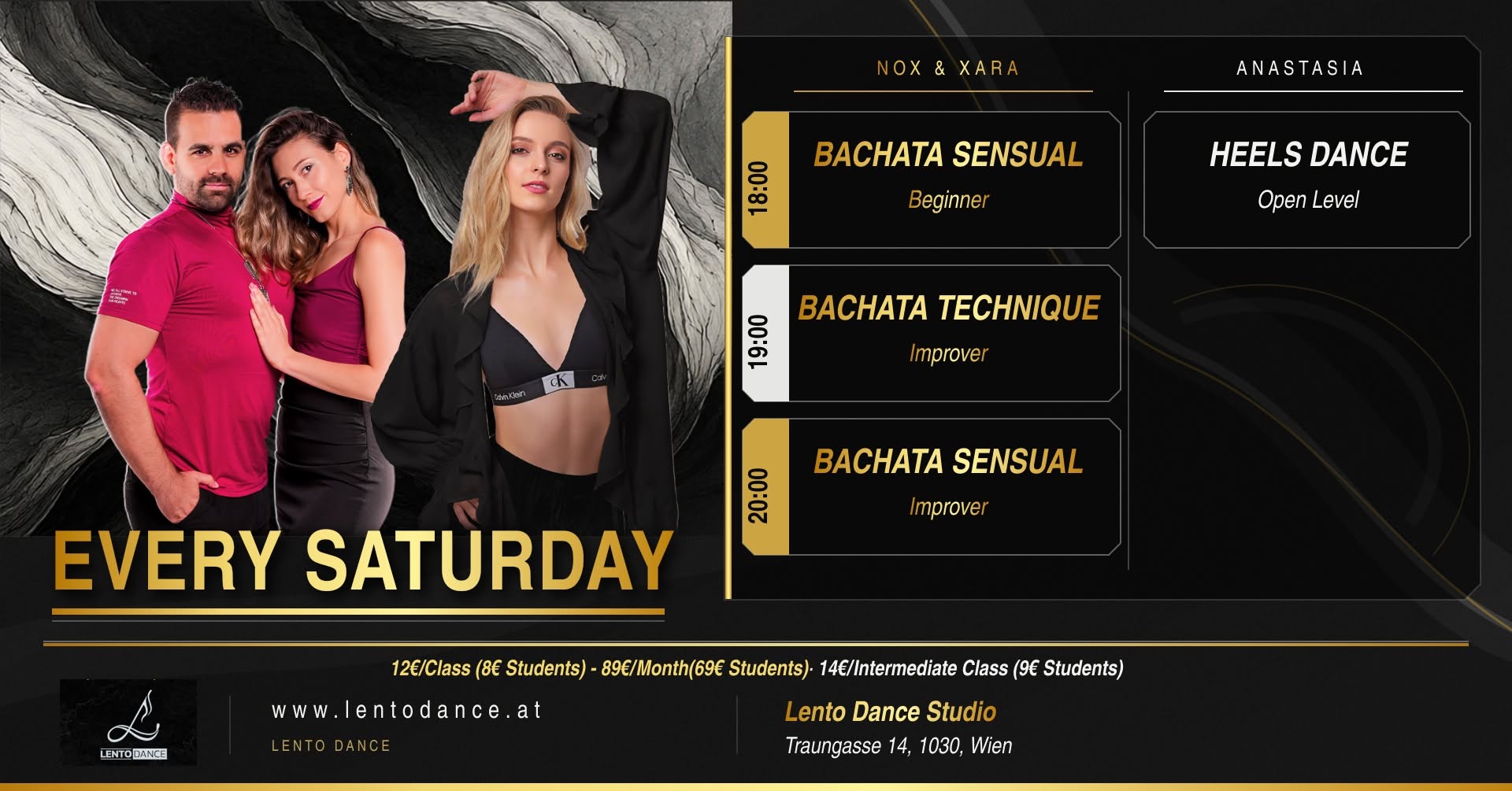 Heels & Bachata Technique Dance Classes Every Saturday