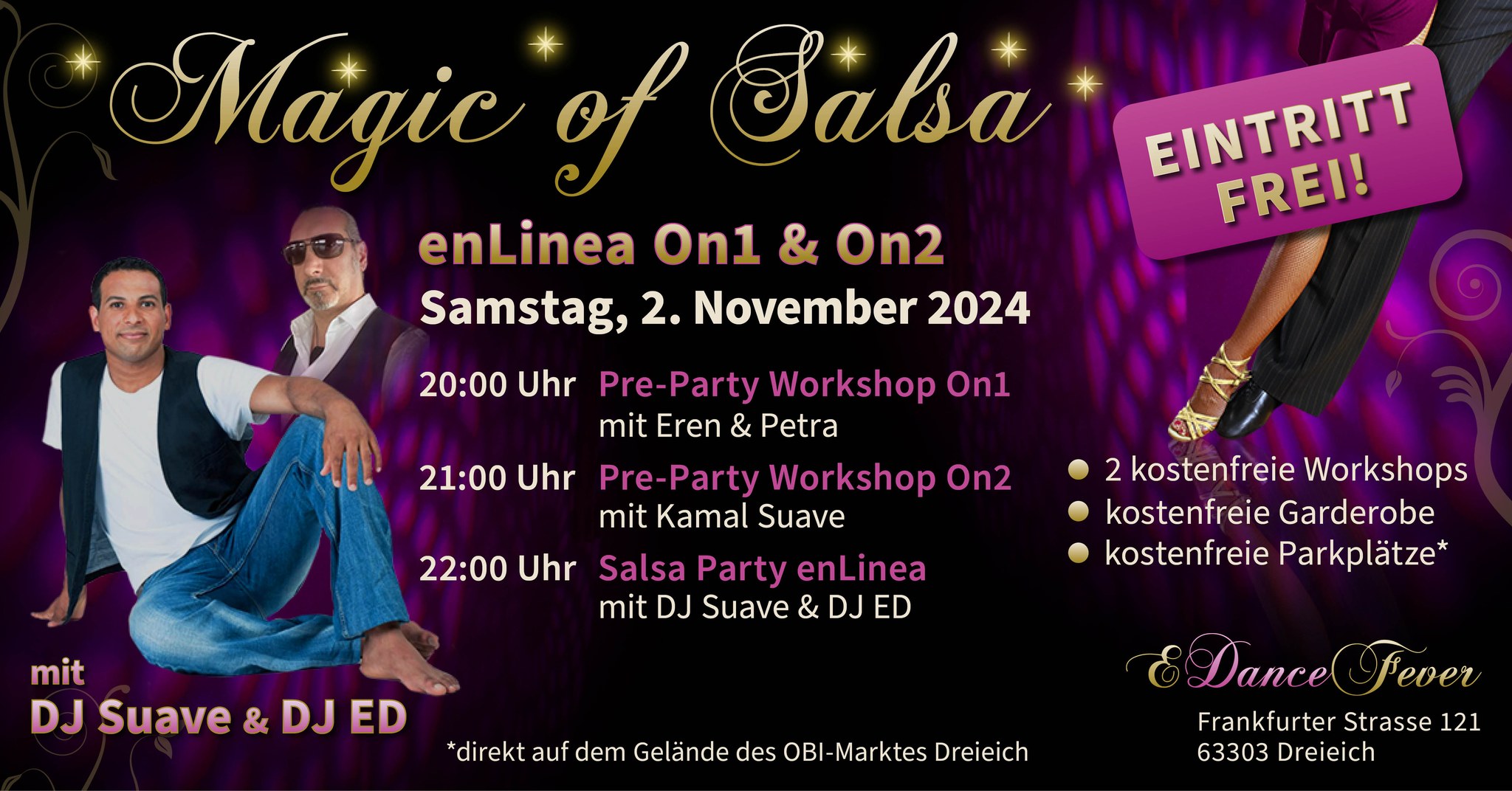 Magic of Salsa enLinea with DJ SUAVE & DJ ED - SA., 02. NOVEMBER 2024
