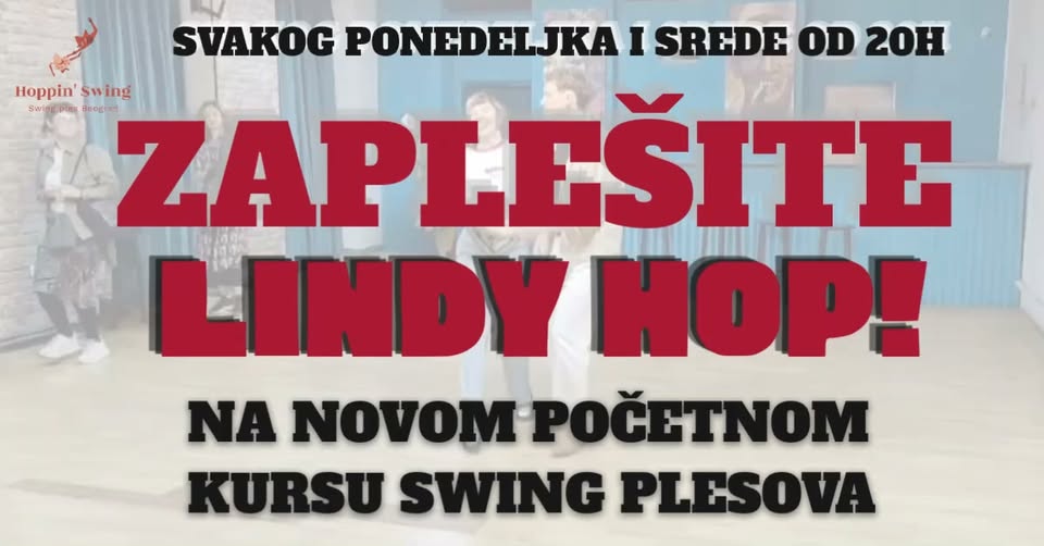 🥁 ZAPLEŠITE LINDY HOP! Novi početni kurs Swing plesa u septembru 🥁