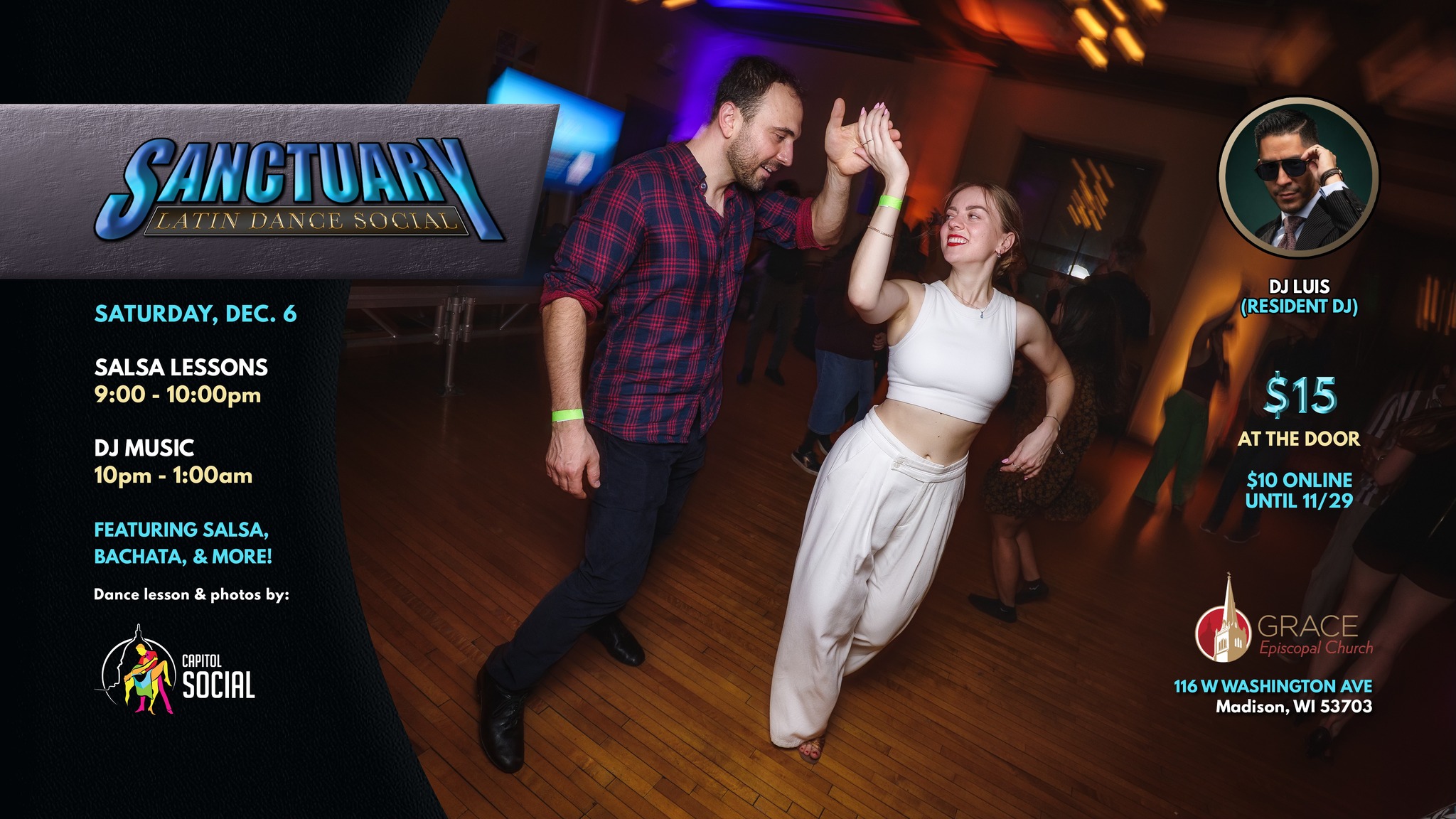 SANCTUARY Latin Dance Social (SAT. 12 06 25)