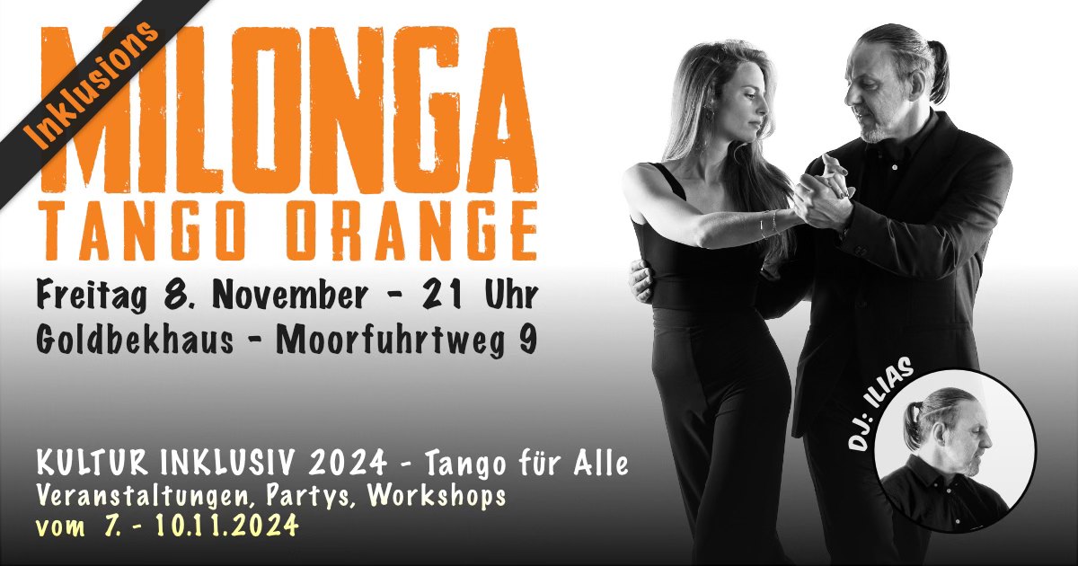Tango Orange Milonga im Goldbekhaus - KULTUR INKLUSIV