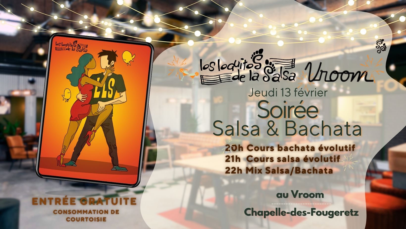 Soirée Salsa Bachata avec Los Loquitos de la Salsa dans un nouveau lieu