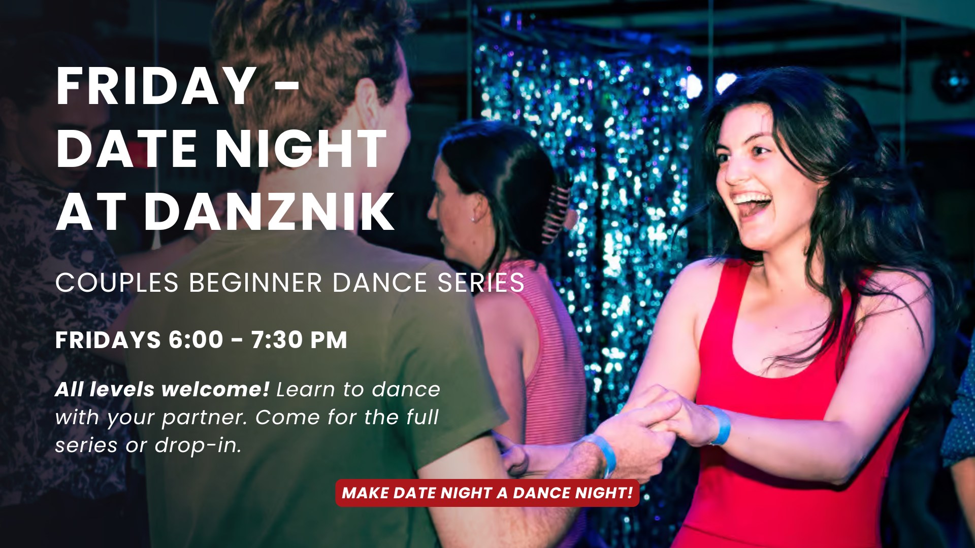 Friday Date Night at Danznik • Couples Beginner Dance Classes • Midtown NYC