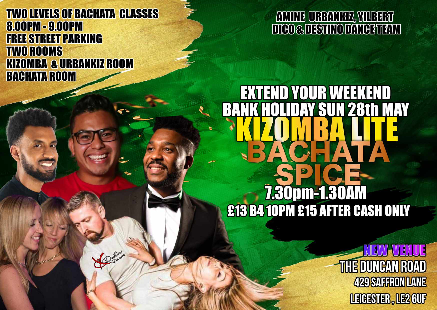 KIZOMBA LITE BACHATA SPICE - YELLOW PARTY (wear something yellow not compulsory )