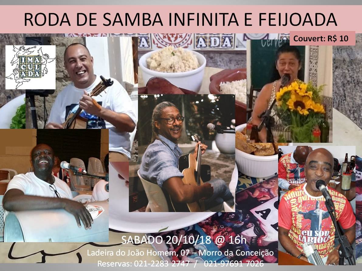Roda de Samba Infinita e Feijoada no Imaculada