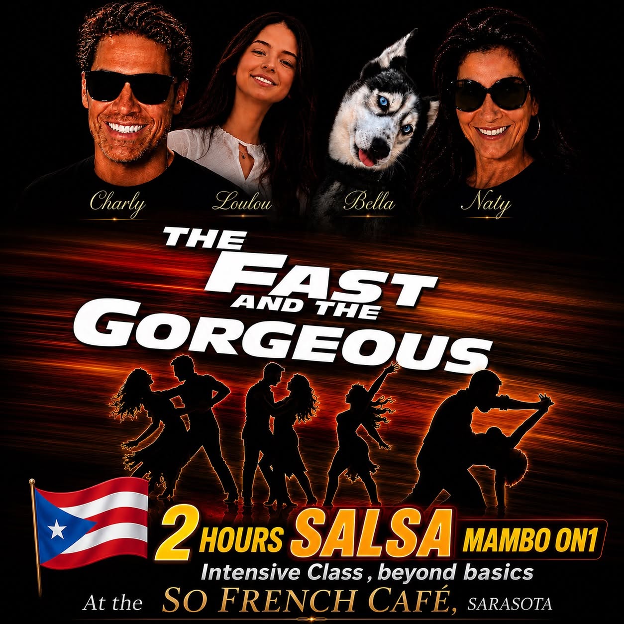 ✍️🇵🇷 SALSA WORKSHOP Mambo on1 Beyond basics Intensive Class (2h) !