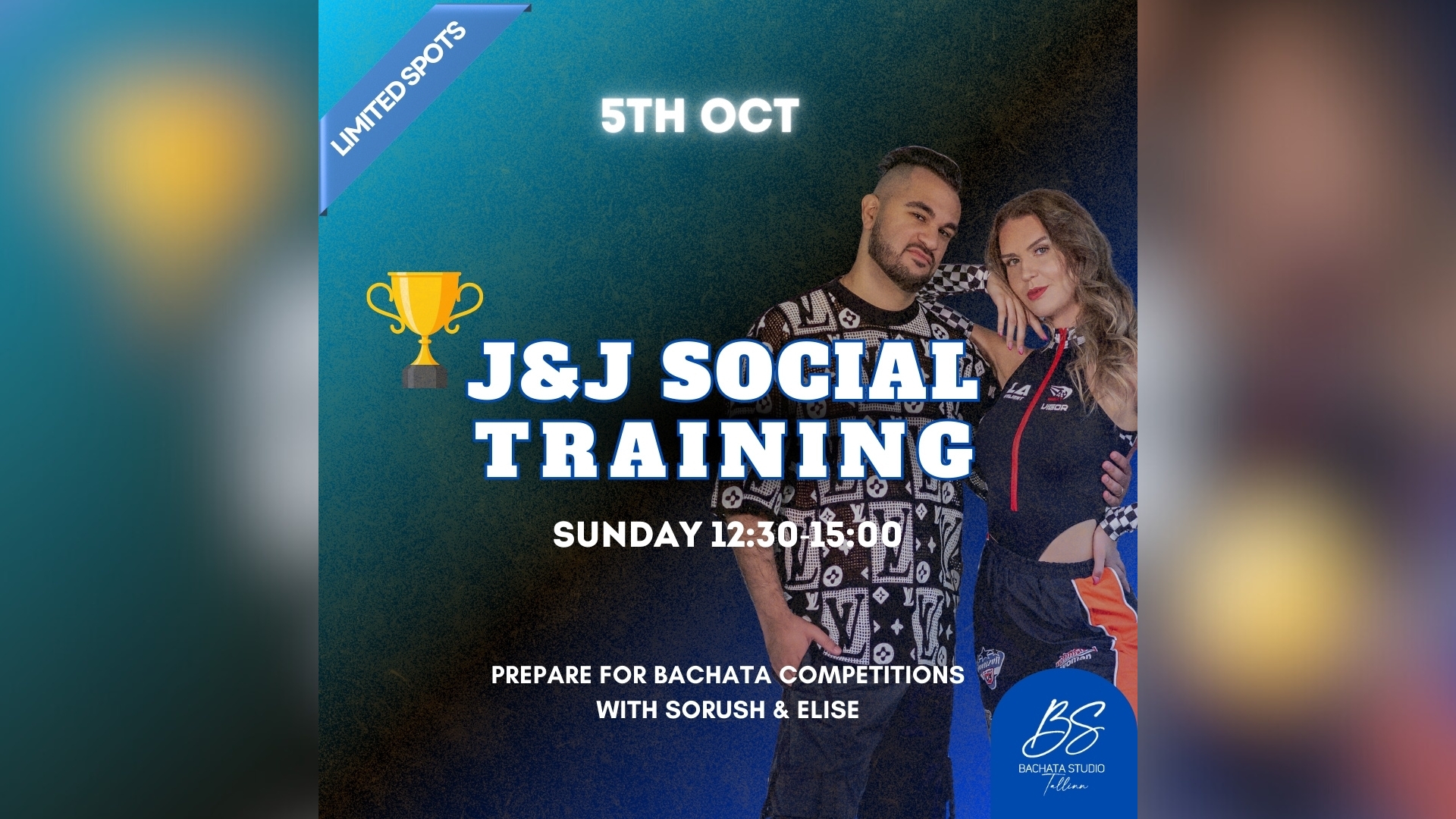 π Bachata Jack & Jill Social Training with Sorush & Elise, Sunday 5th of October