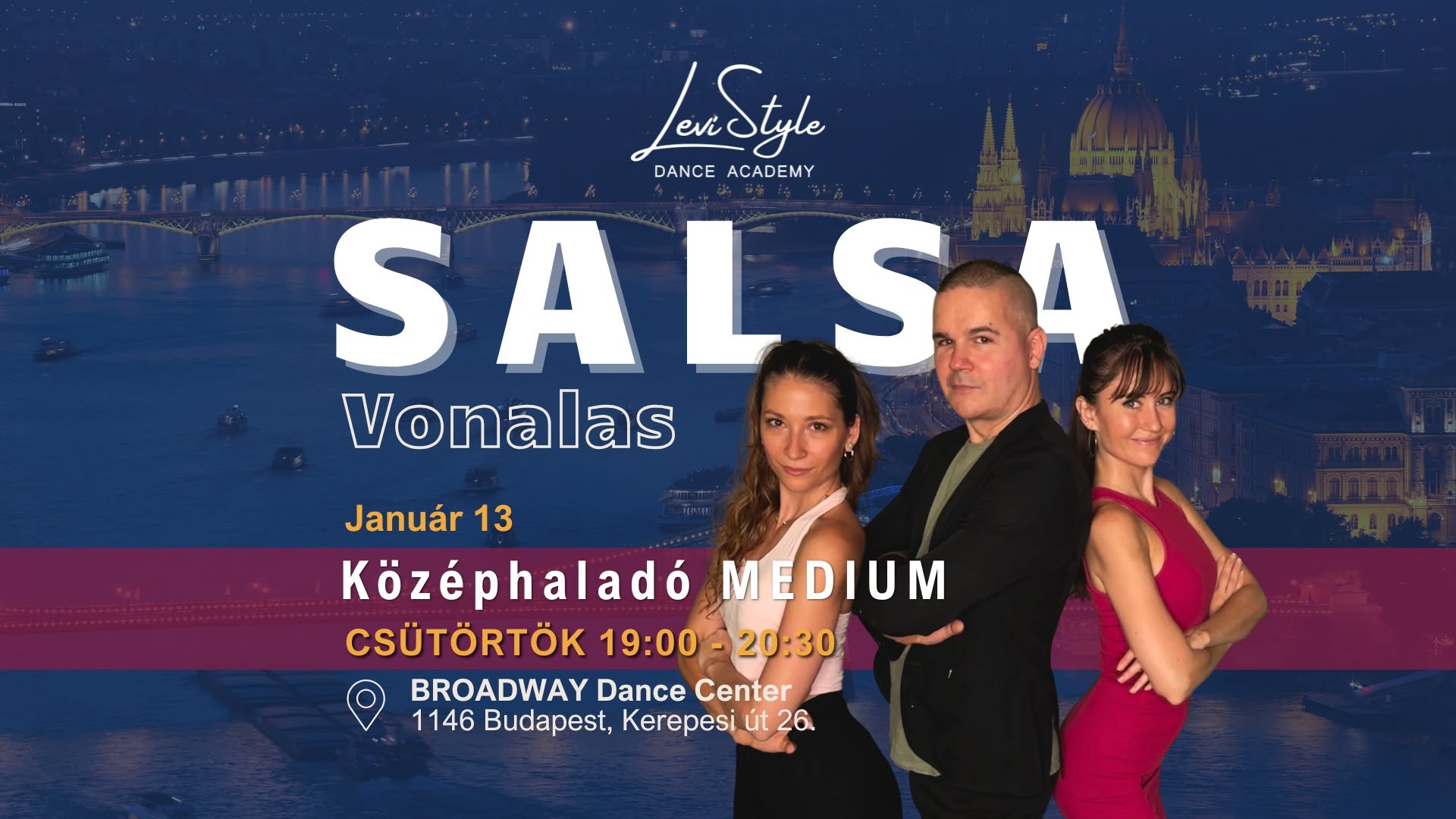Salsa On1&On2 Medium Ha készen állsz a következő szintre nyitott csatlakozás ;)
