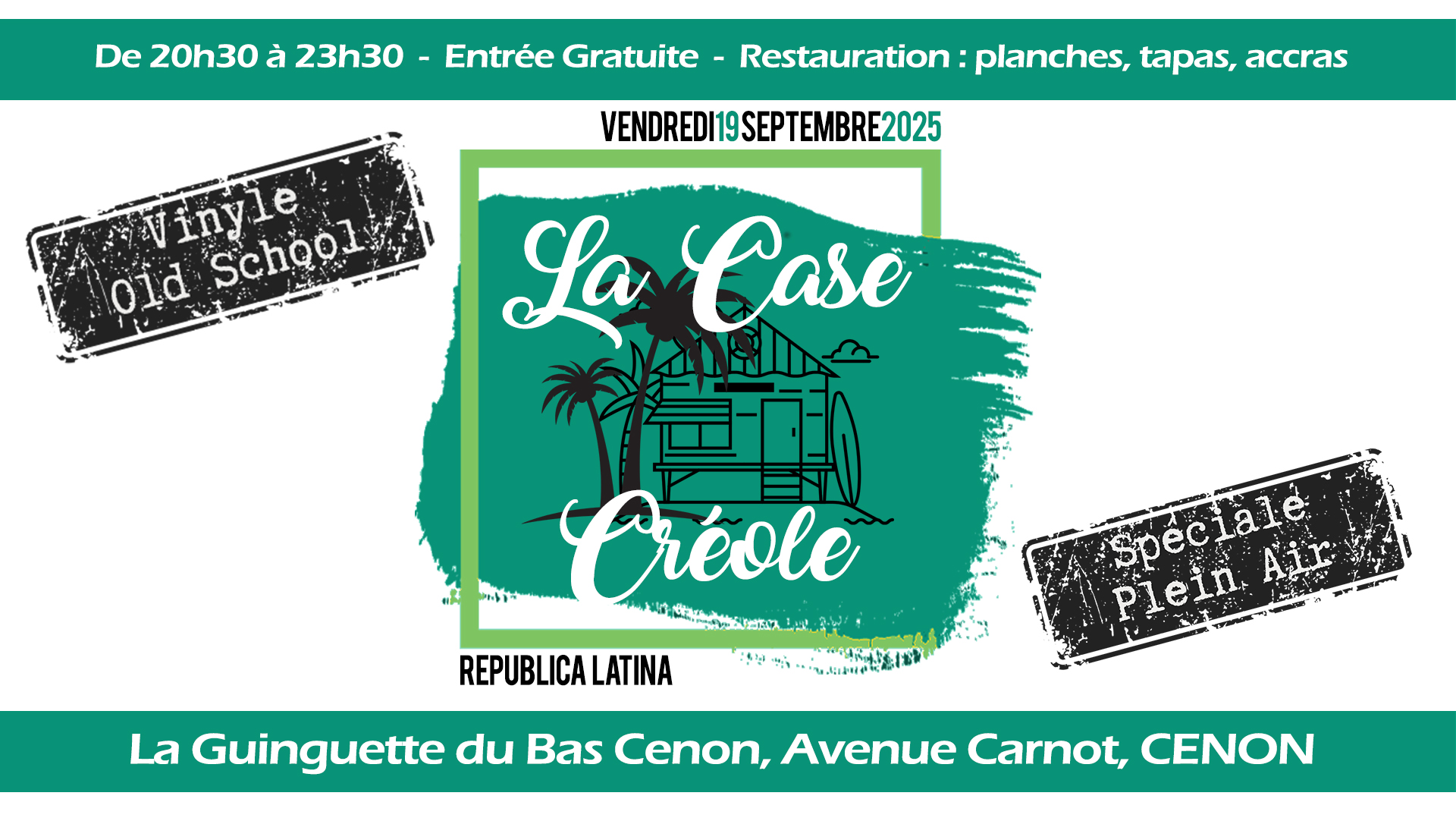 La Case Créole : speciale vinyle EN PLEIN AIR
