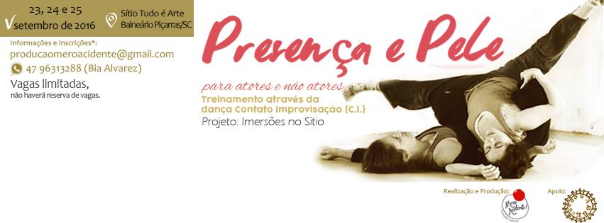 Treinamento através da dança Contato Improvisação (C.I) - Imersão