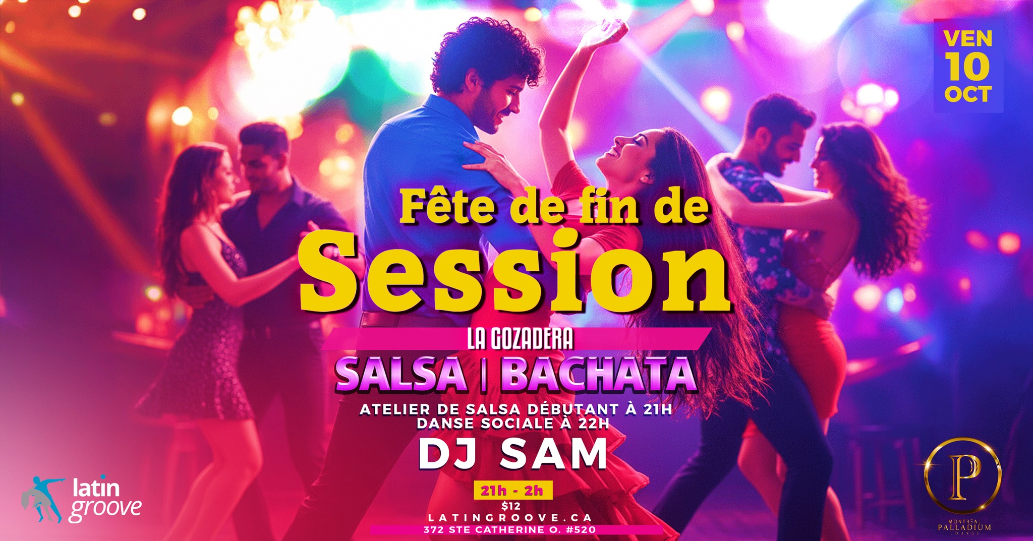 Soirée de Fin de Session Latin Groove 10 Octobre 2025
