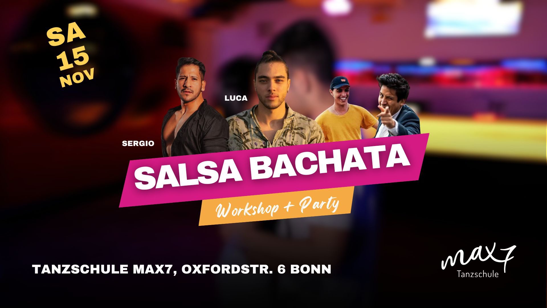 Salsa Bachata y mรกs Salsa Cubana & Bachata Workshops & Party