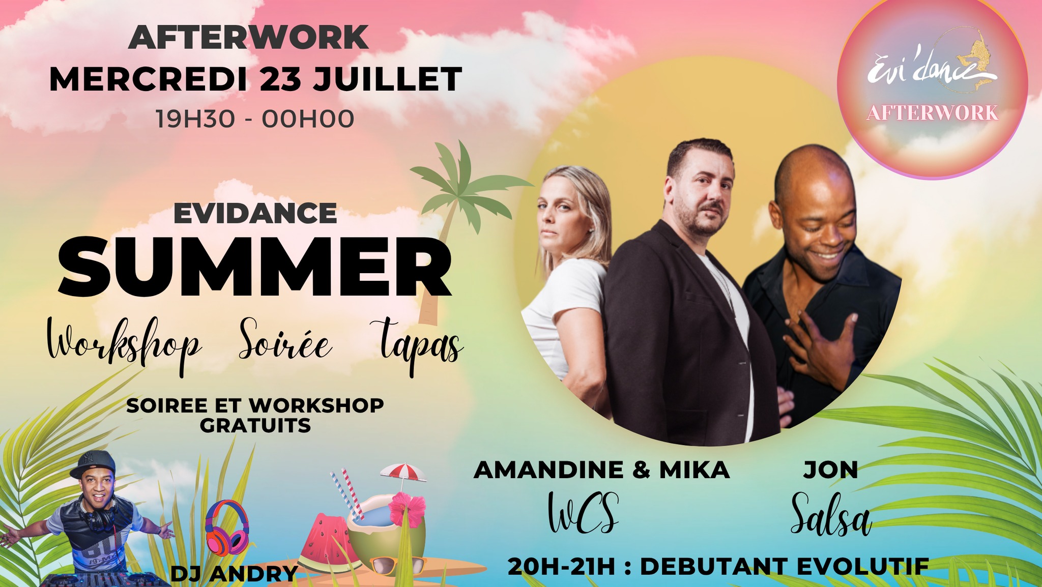 Evi'dance Summer - Afterwork du 23 Juillet