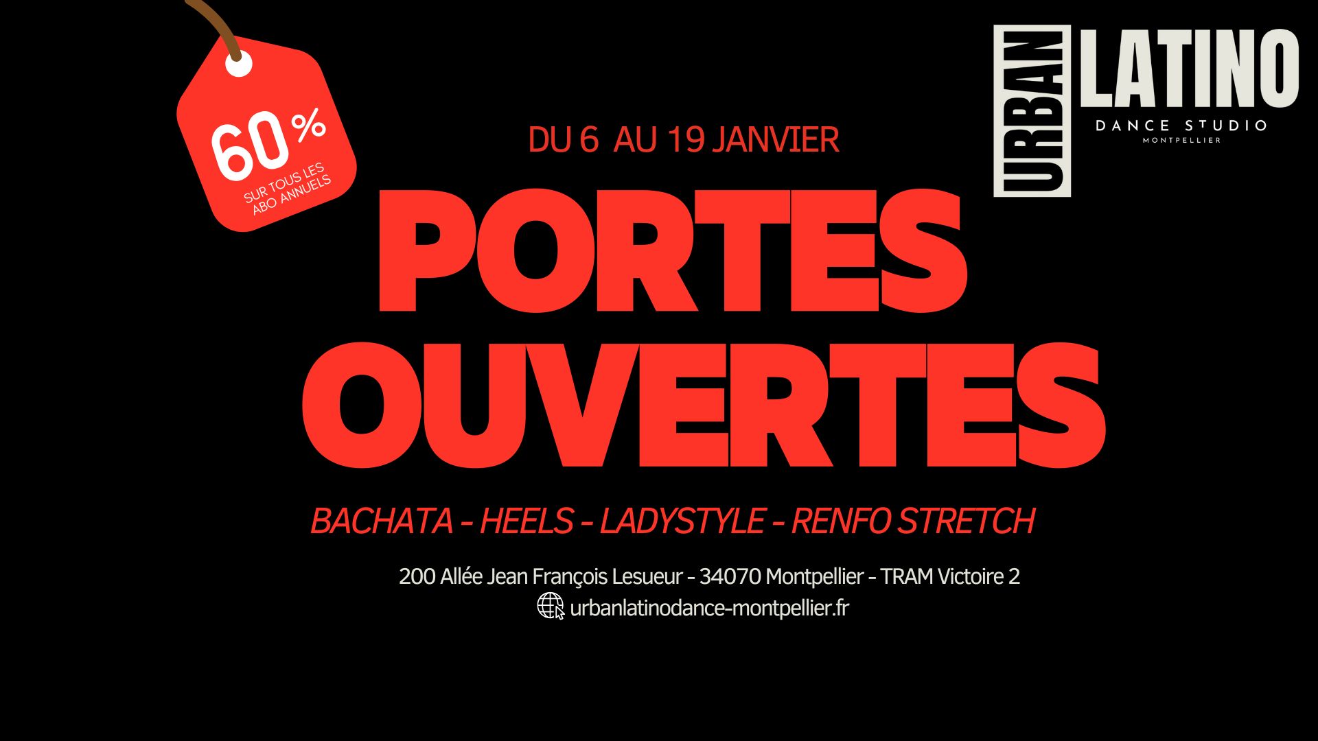 Portes ouvertes URBAN LATINO DANCE STUDIO MONTPELLIER