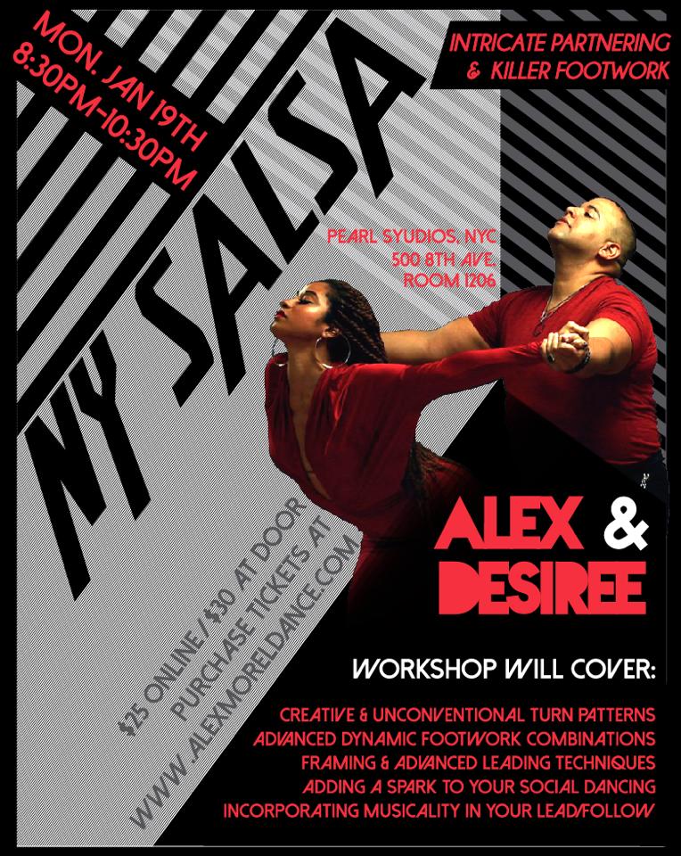 NY Salsa - Intricate Partnering & Killer Footwork w Alex & Desiree