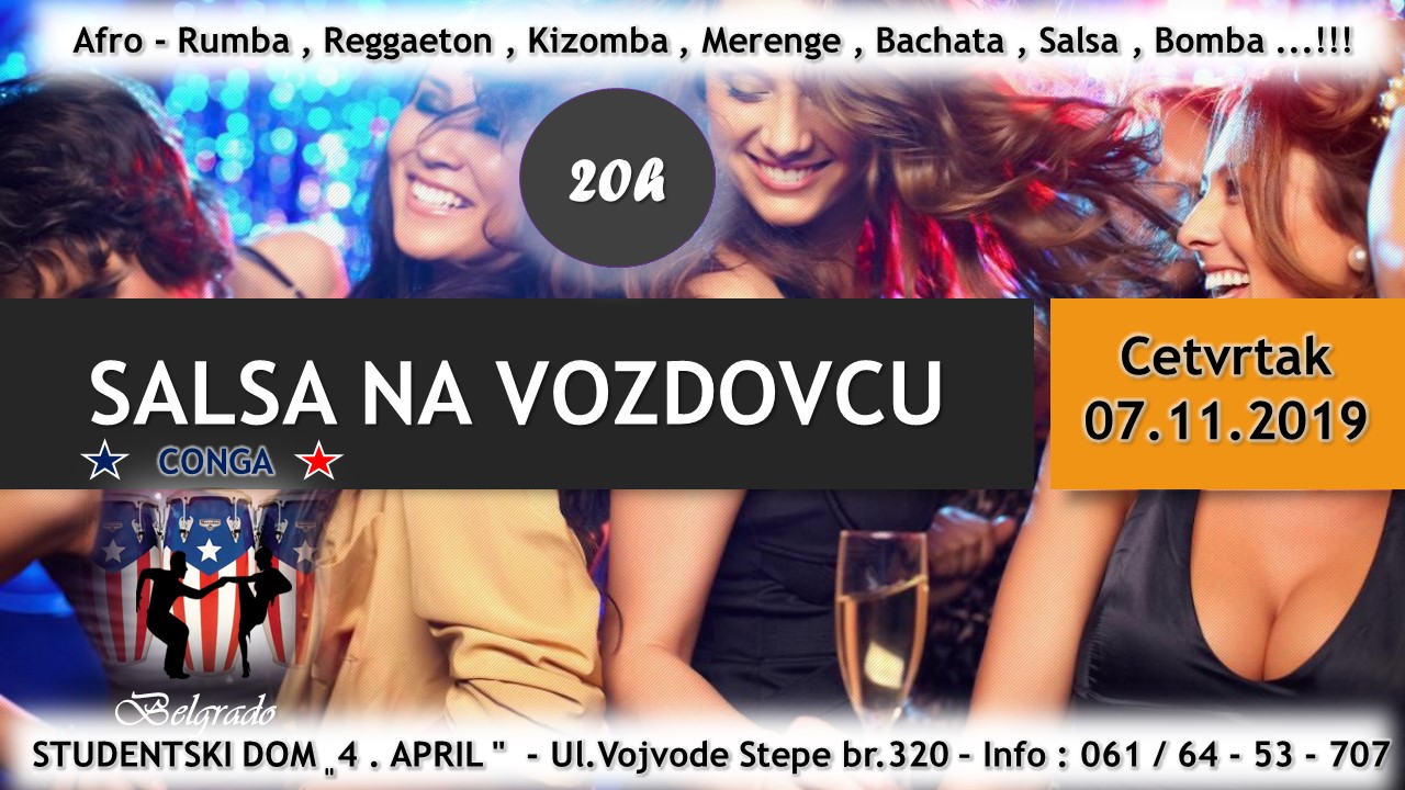 Salsa na Vozdovcu - 07.11.2019 - 20h